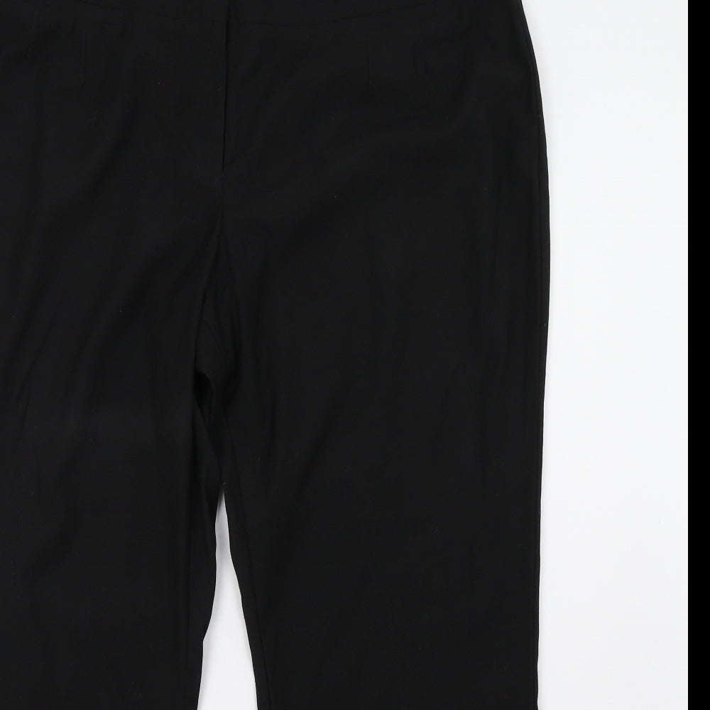BHS Womens Black   Trousers  Size 18 L28 in
