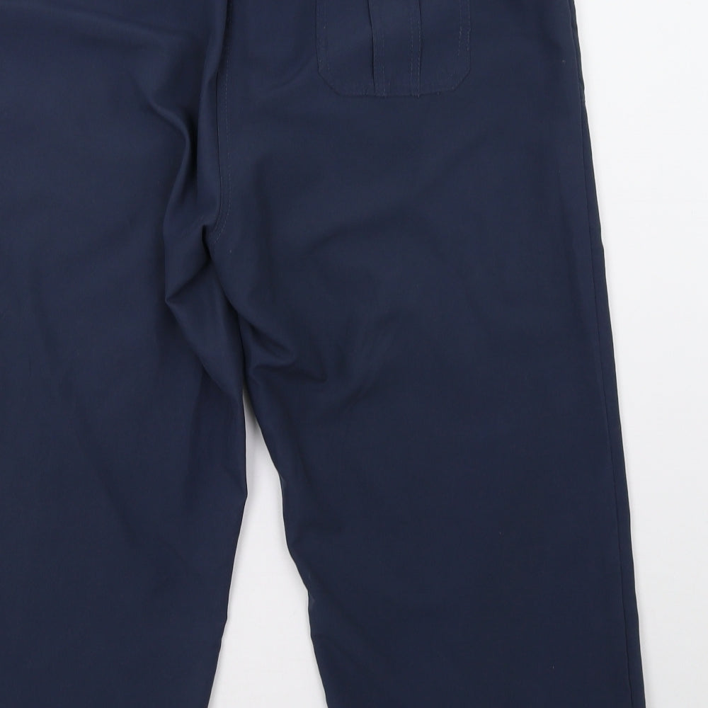 Cotton Traders Womens Blue   Cropped Trousers Size 18 L23 in