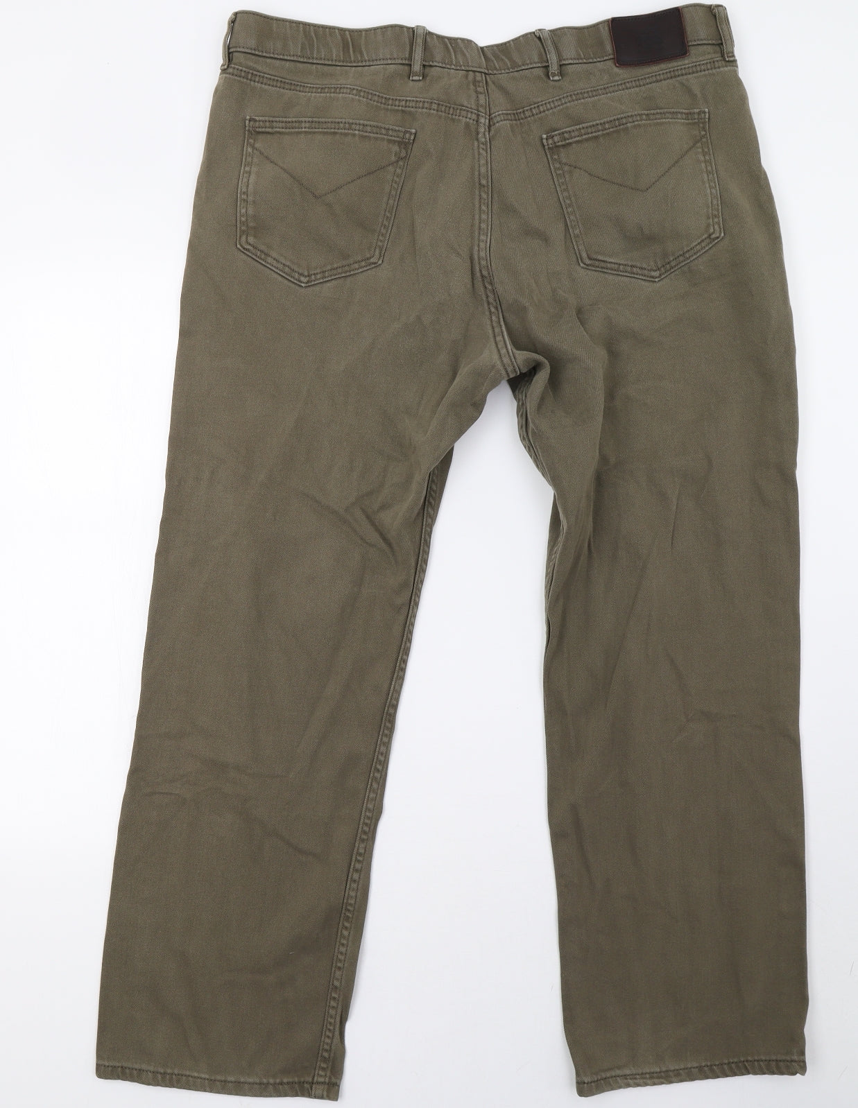 Marks and Spencer Mens Green  Denim Straight Jeans Size 40 L31 in
