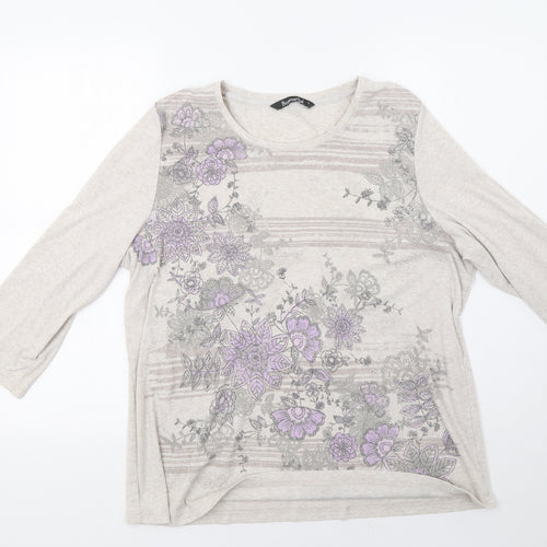 Bonmarché Womens Beige   Pullover Sweatshirt Size L