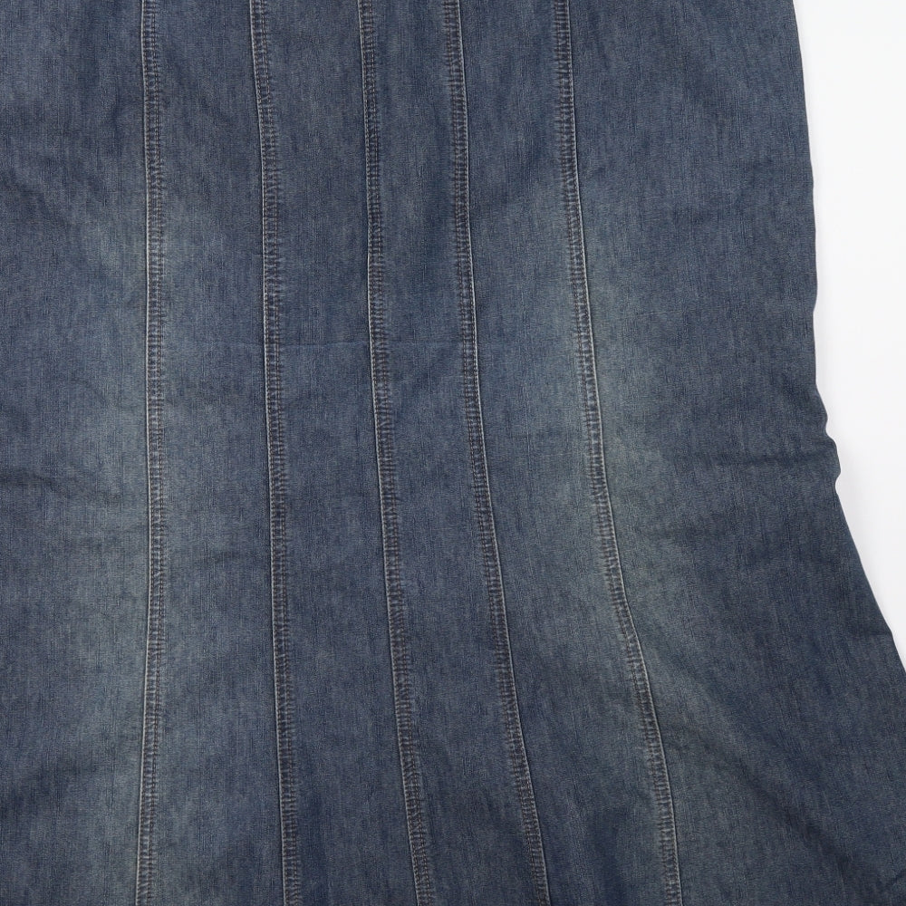 George Womens Blue  Denim A-Line Skirt Size 24