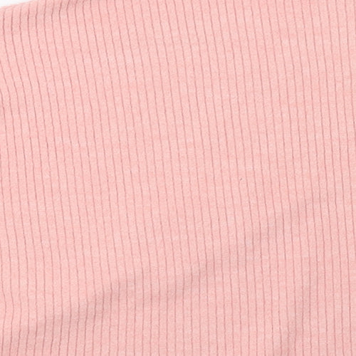 H&M Womens Pink  Knit Pullover Sweatshirt Size M