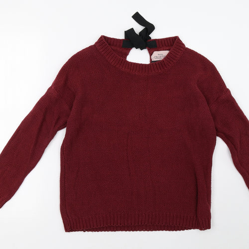 Bershka Womens Red   Pullover Sweatshirt Size S