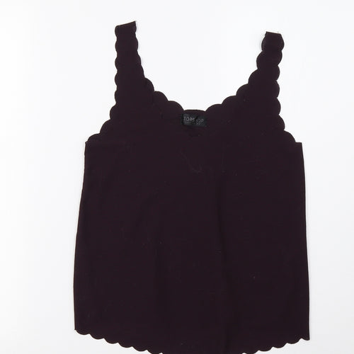 Topshop Womens Purple   Basic Tank Size 8
