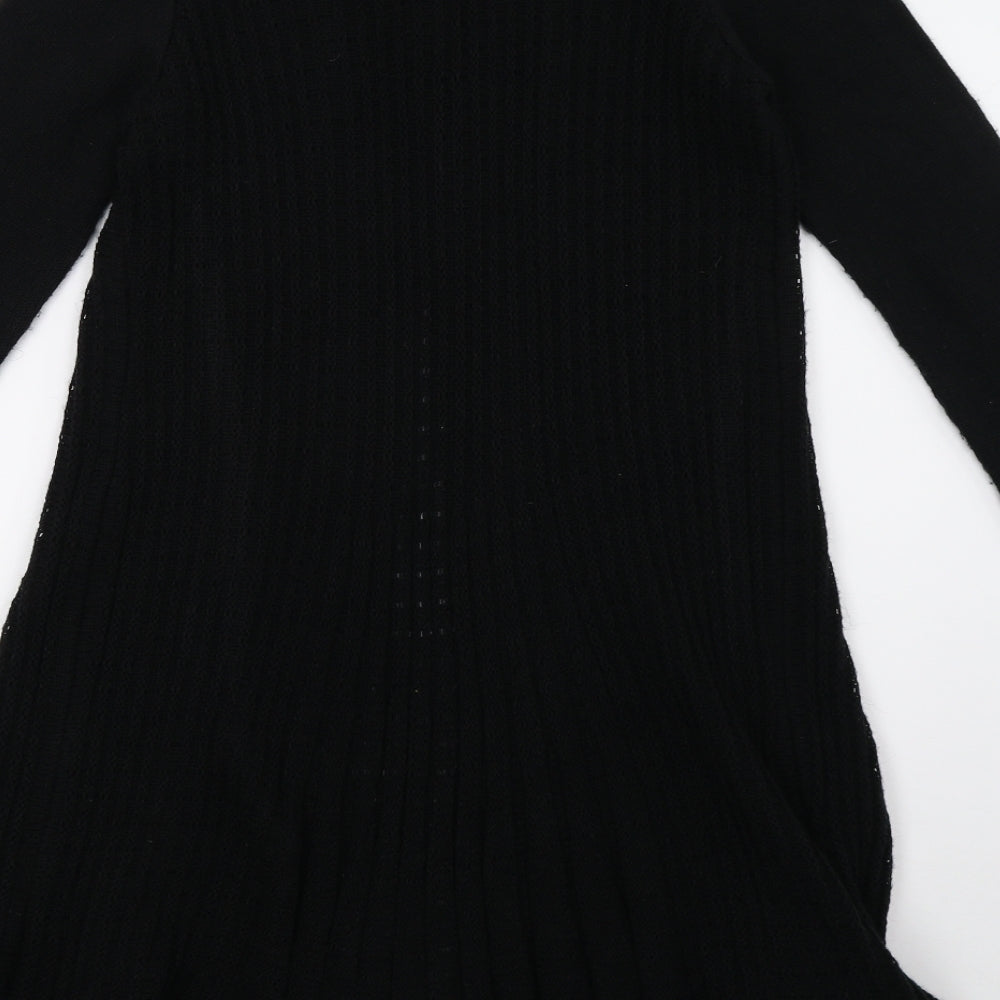 quix Womens Black  Knit Cardigan Jumper Size M