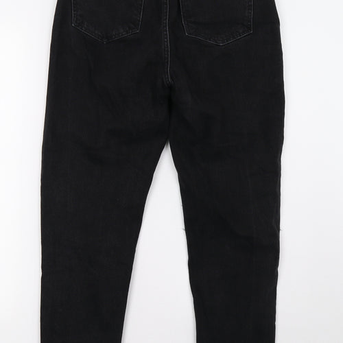 Primark Womens Black  Denim Mom Jeans Size 6 L28 in
