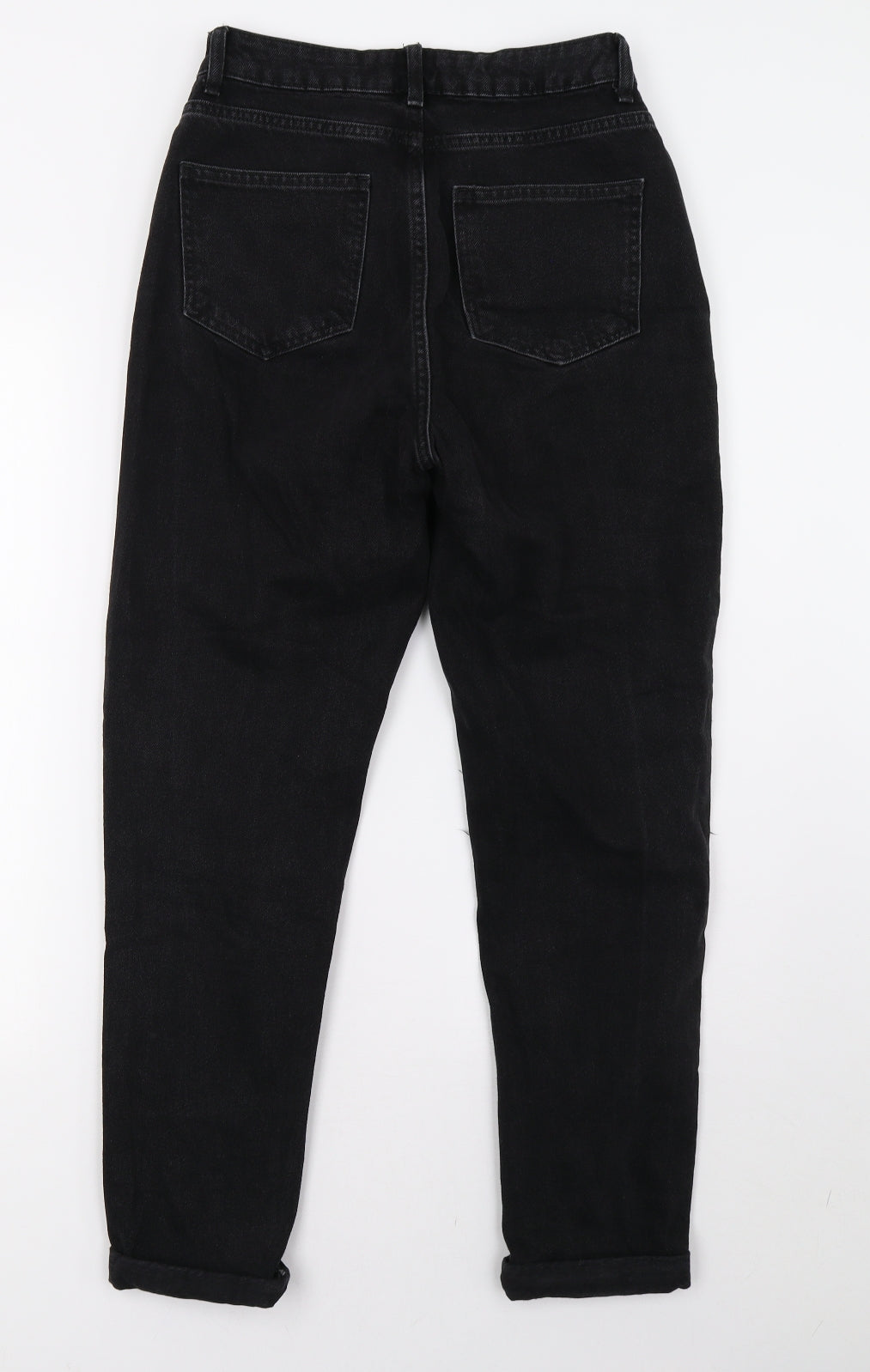 Primark Womens Black  Denim Mom Jeans Size 6 L28 in
