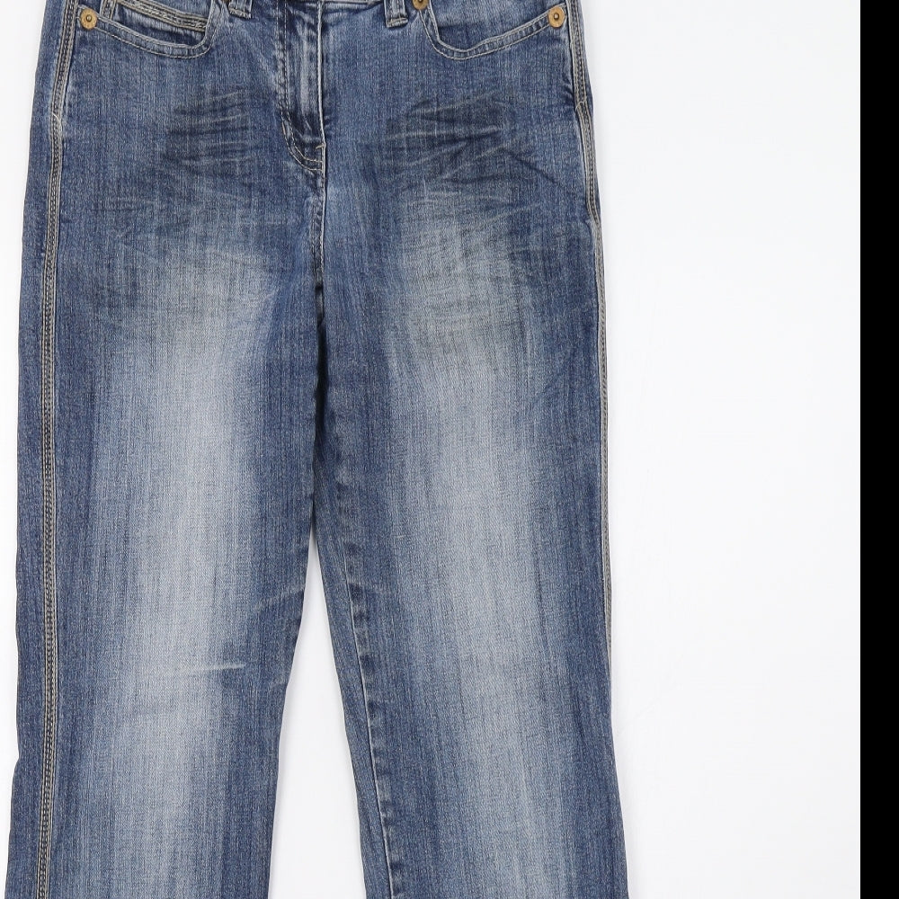 NEXT Womens Blue  Denim Straight Jeans Size 10 L31 in