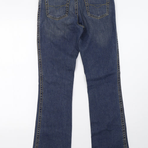 River Island Womens Blue  Denim Straight Jeans Size 10 L32 in