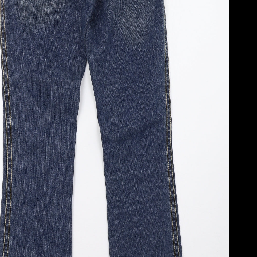 River Island Womens Blue  Denim Straight Jeans Size 10 L32 in