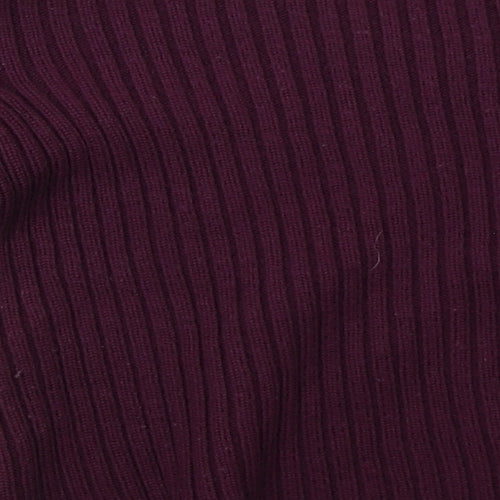 JFW Womens Purple  Knit Pullover Sweatshirt Size XL