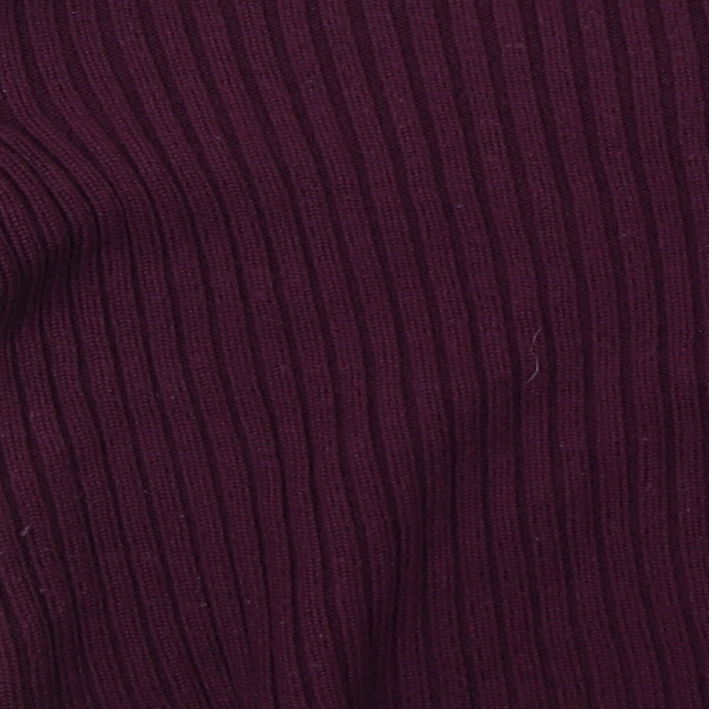 JFW Womens Purple  Knit Pullover Sweatshirt Size XL