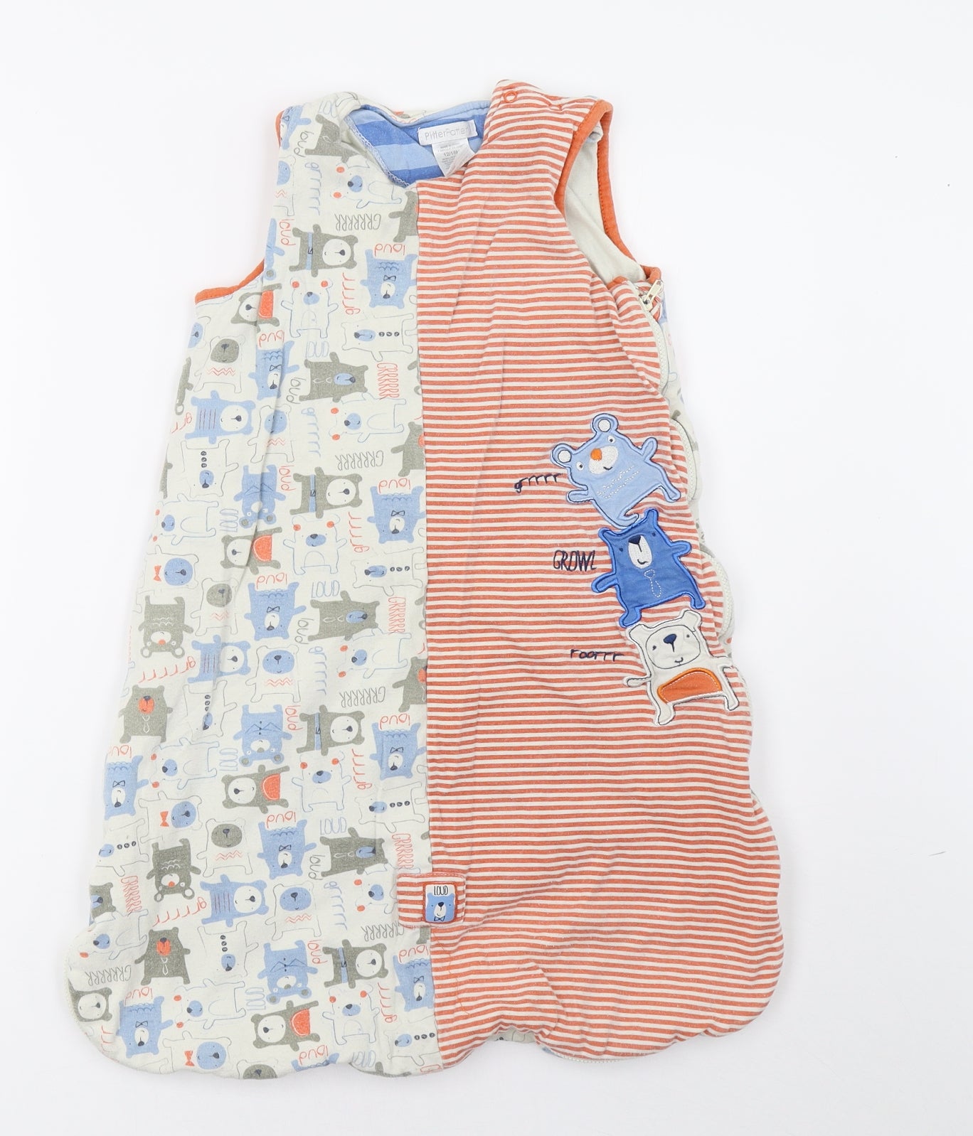 Pitter Patter Baby Orange   Babygrow One-Piece Size 12-18 Months
