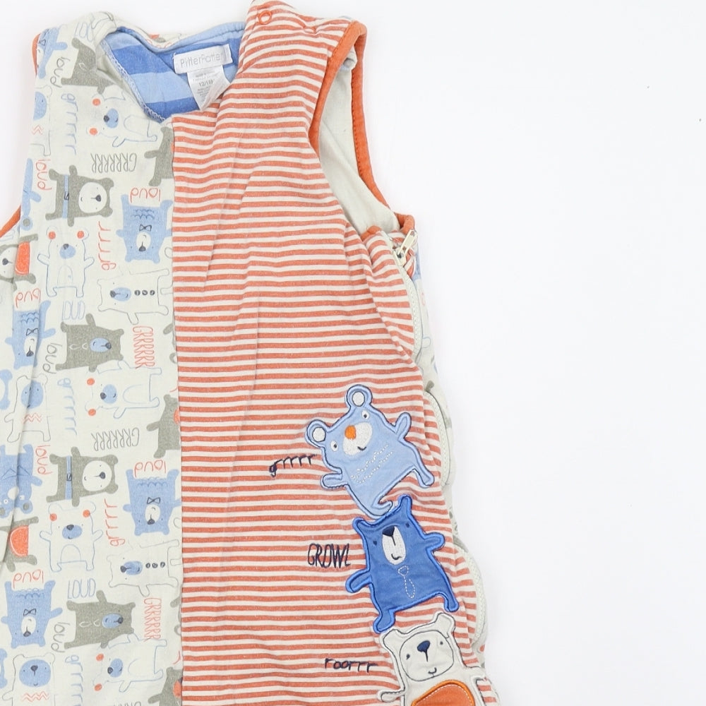 Pitter Patter Baby Orange   Babygrow One-Piece Size 12-18 Months