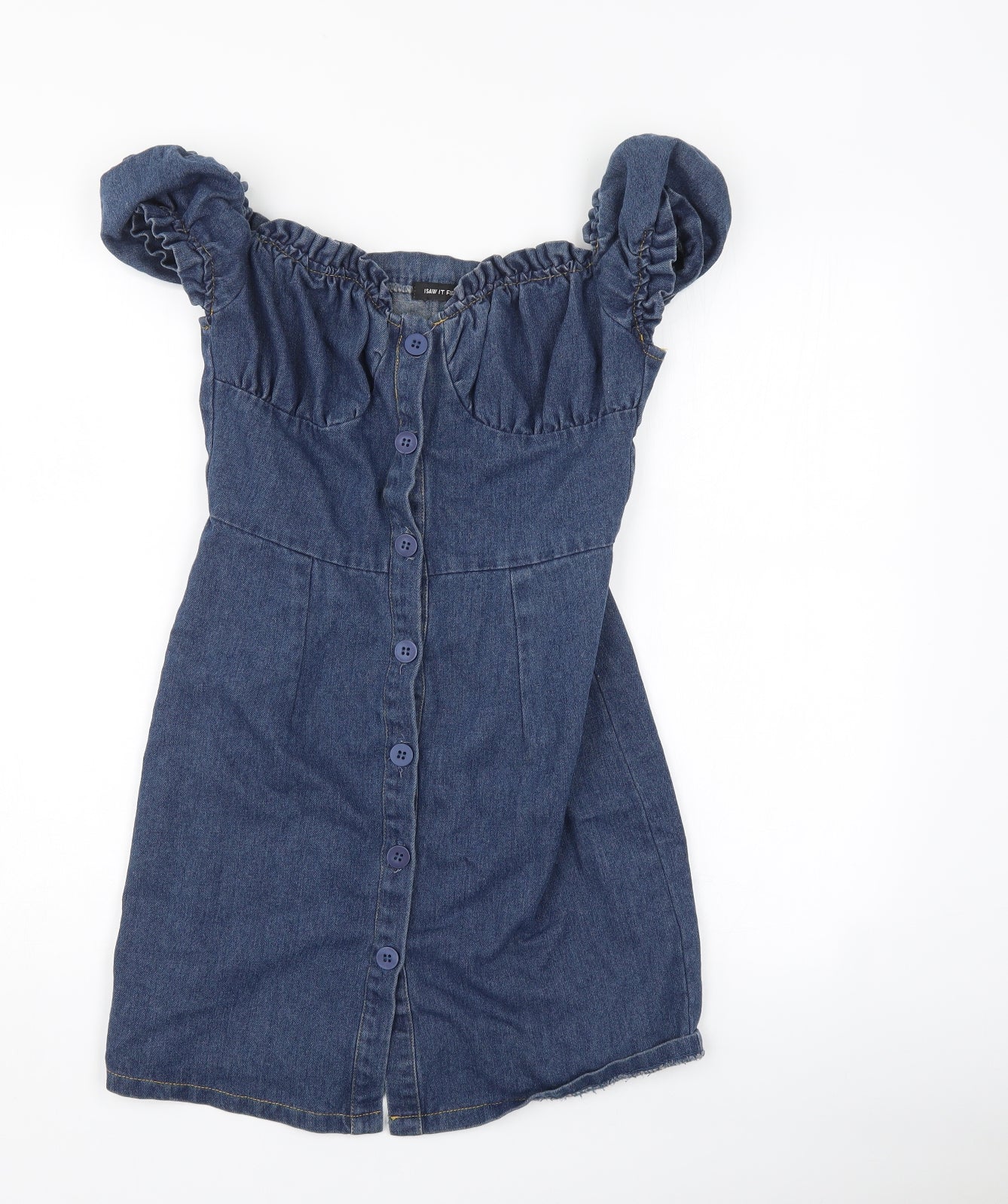 I SAW IT FIRST Womens Blue   Wrap Dress  Size 6
