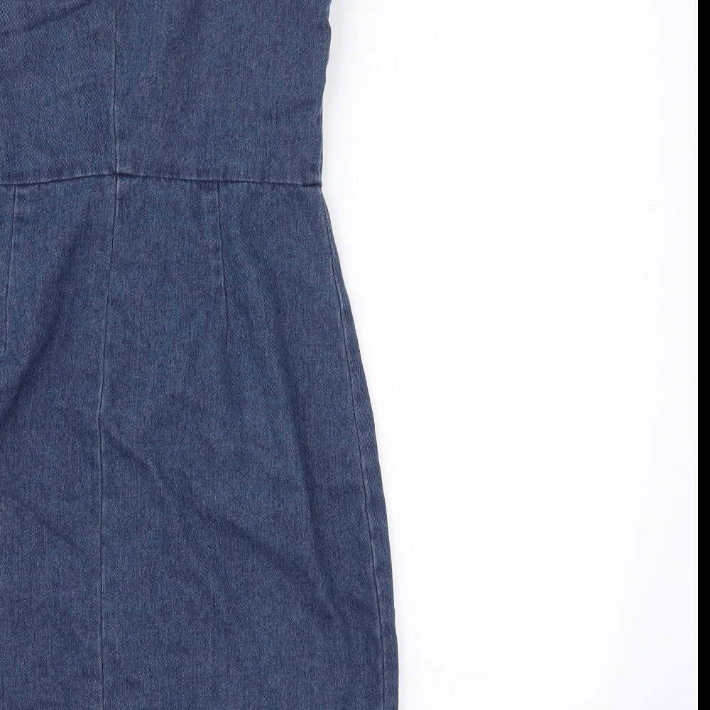 I SAW IT FIRST Womens Blue   Wrap Dress  Size 6