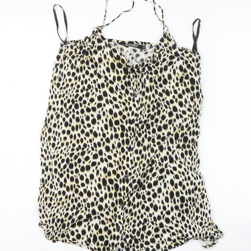 Motel Womens Multicoloured Animal Print  Basic Tank Size XS