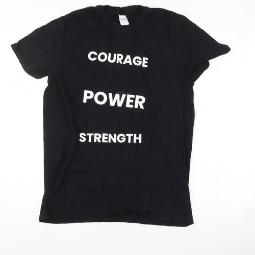 Gildan Womens Black   Basic T-Shirt Size M