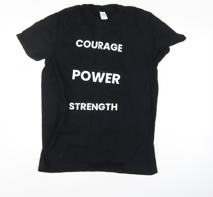 Gildan Womens Black   Basic T-Shirt Size M