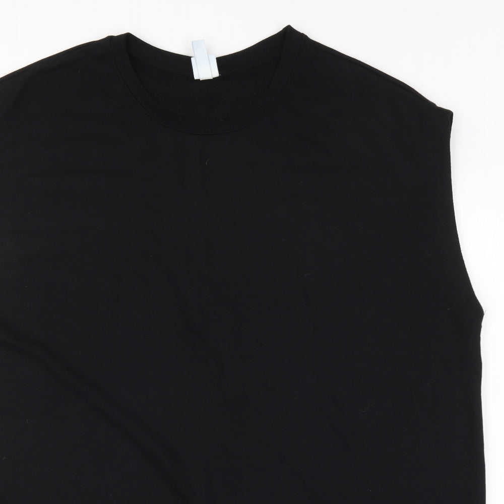 H&M Womens Black   Vest Jumper Size XL