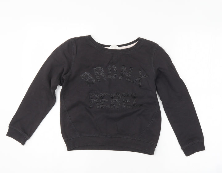 H&M Girls Grey Pullover Sweatshirt Size 11-12 Years