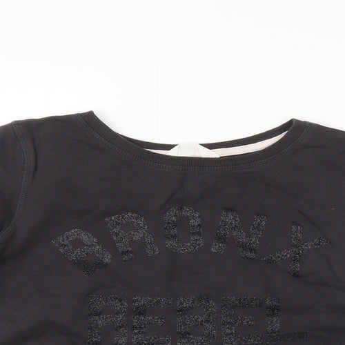 H&M Girls Grey   Pullover Sweatshirt Size 11-12 Years