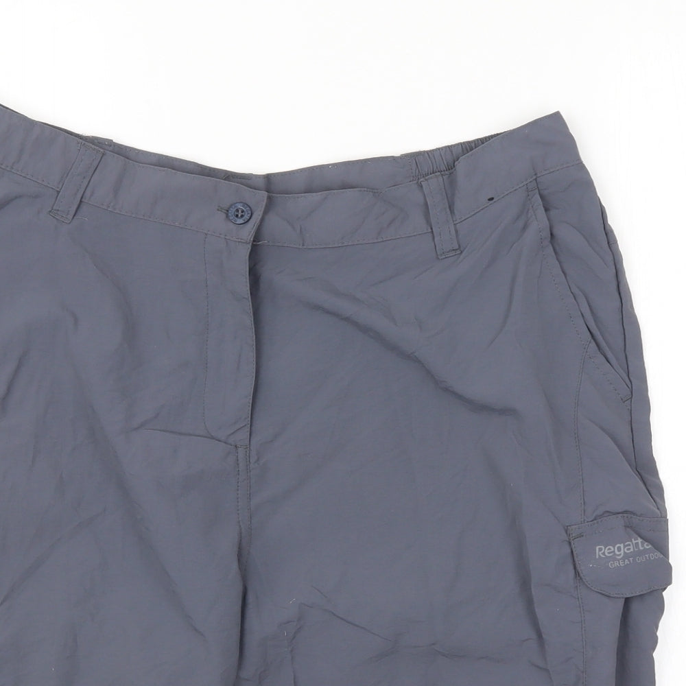 Regatta Womens Grey   Cargo Shorts Size 16