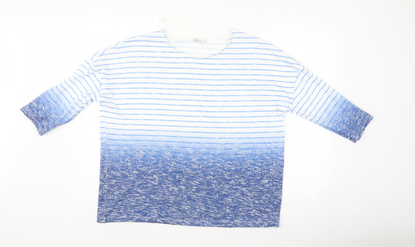 TU Womens Blue Striped  Pullover Jumper Size 18