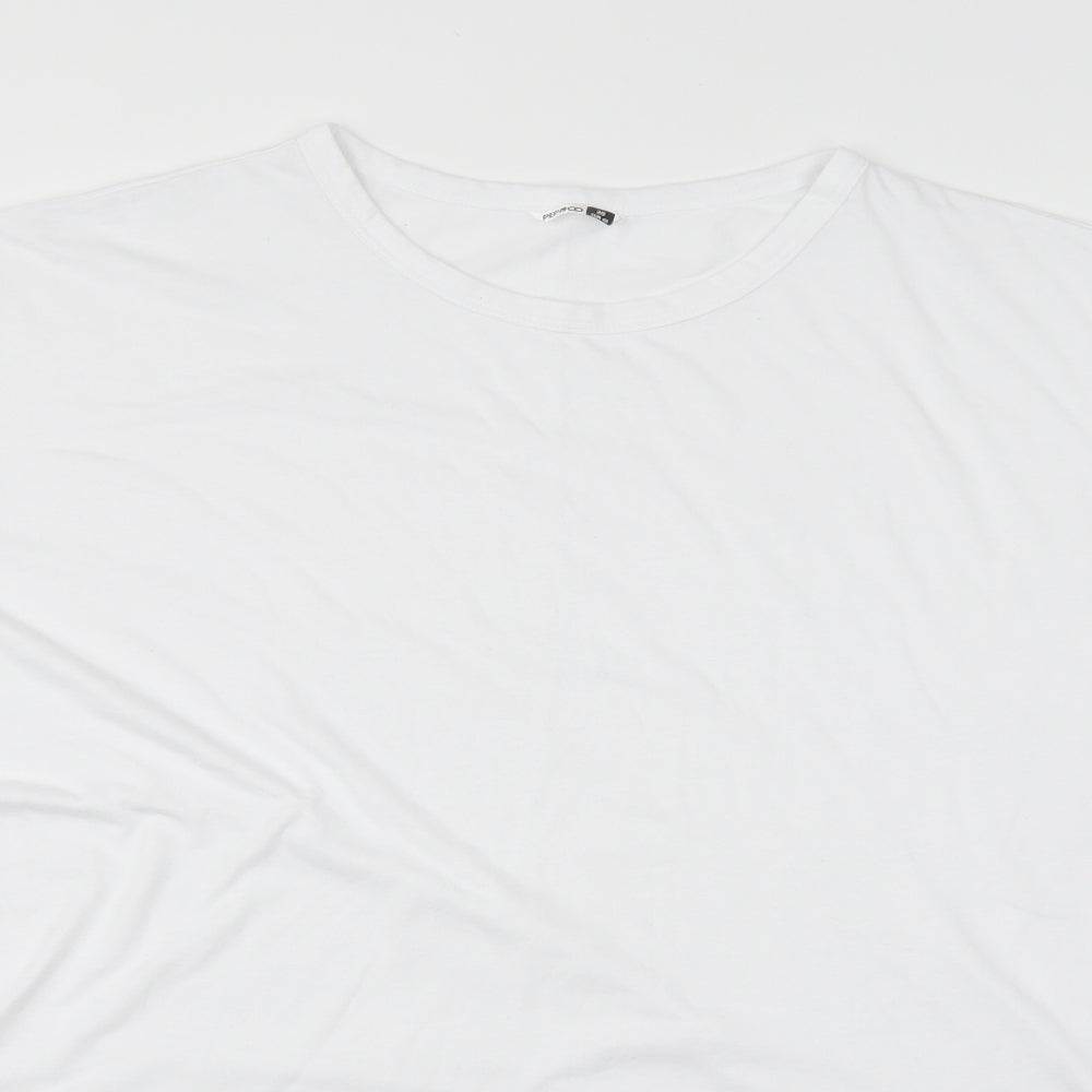 Pep & co Womens White   Basic T-Shirt Size 20