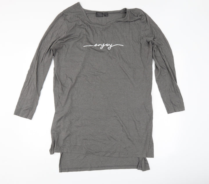Rainbow Womens Grey Basic T-Shirt Size L