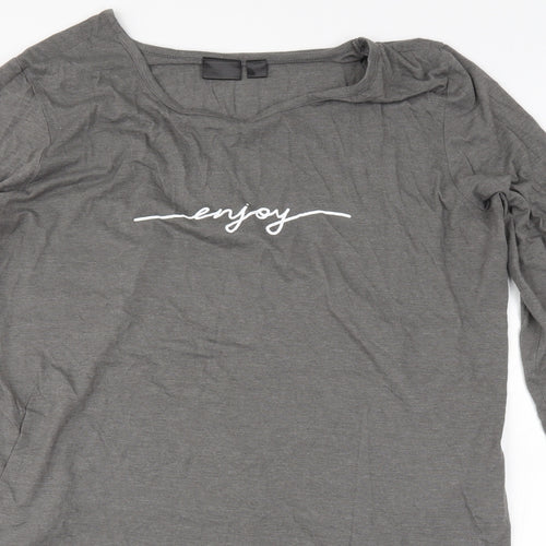 Rainbow Womens Grey   Basic T-Shirt Size L