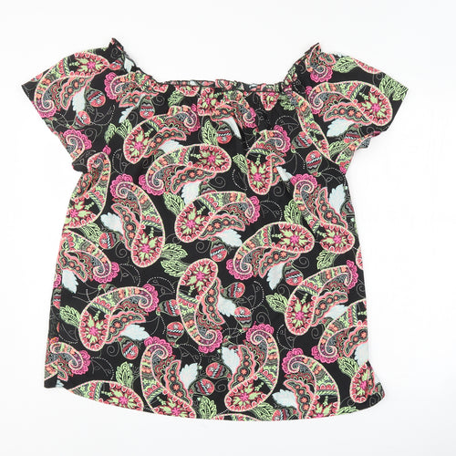 Pep & co Womens Multicoloured Geometric  Basic Blouse Size 16