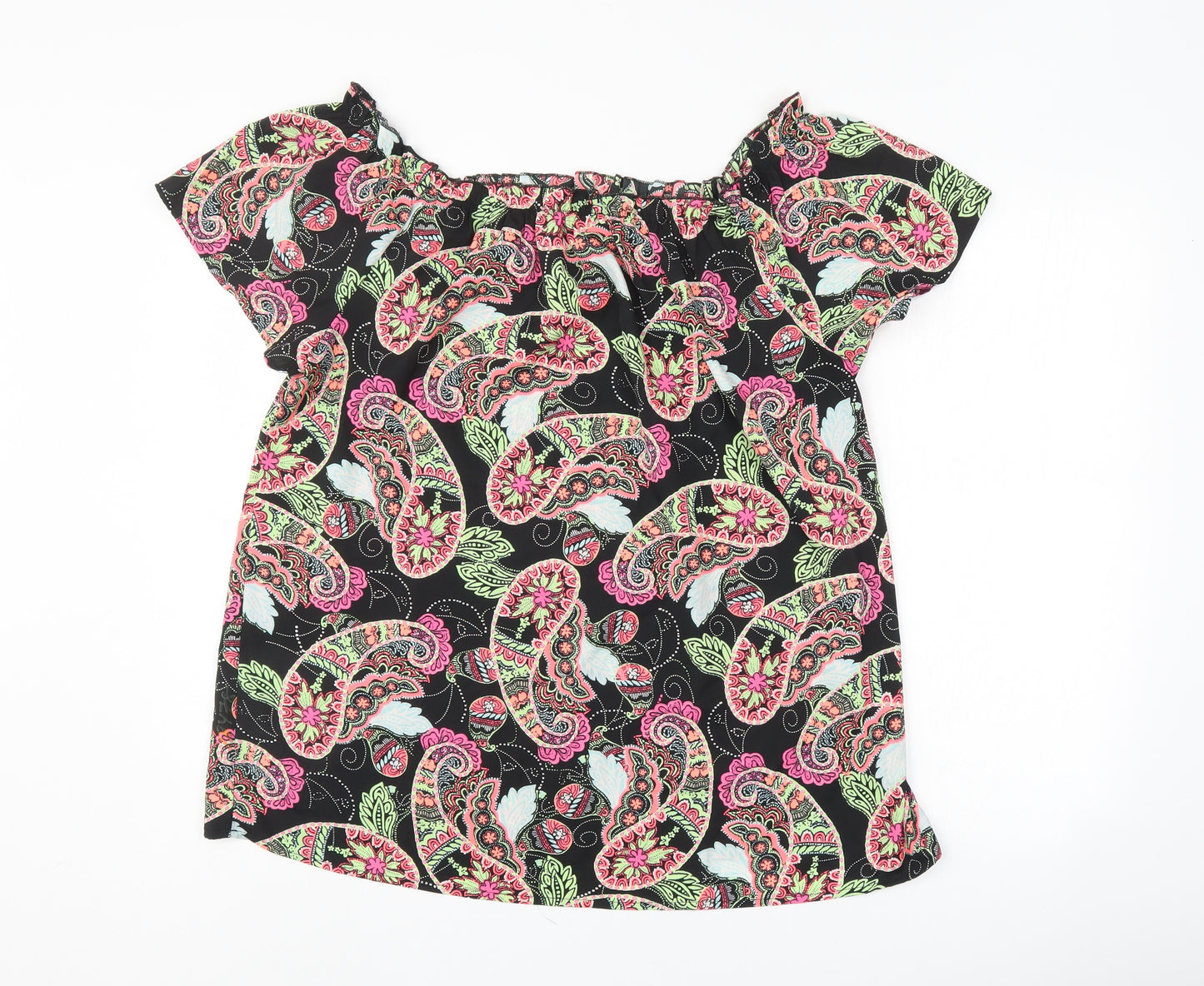 Pep & co Womens Multicoloured Geometric  Basic Blouse Size 16
