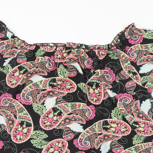 Pep & co Womens Multicoloured Geometric  Basic Blouse Size 16