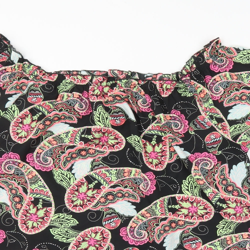 Pep & co Womens Multicoloured Geometric  Basic Blouse Size 16
