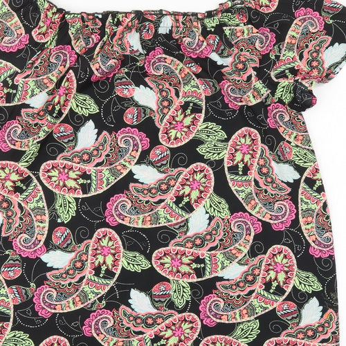 Pep & co Womens Multicoloured Geometric  Basic Blouse Size 16