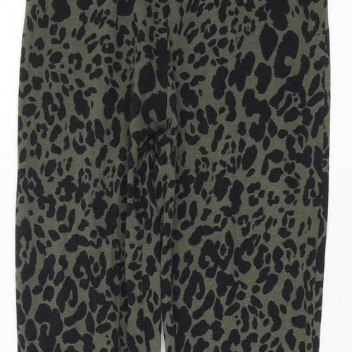 George Womens Multicoloured Animal Print  Jegging Leggings Size 10 L29 in