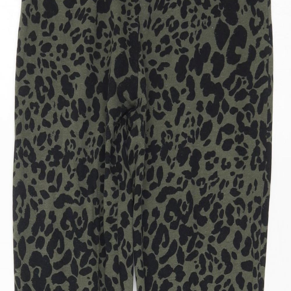 George Womens Multicoloured Animal Print  Jegging Leggings Size 10 L29 in