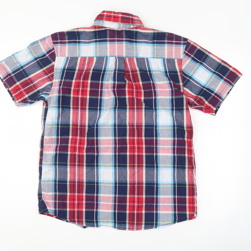 Oak Valley Mens Multicoloured Check   Button-Up Size S