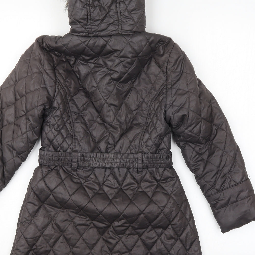 TU Girls Grey   Basic Coat Coat Size 7-8 Years