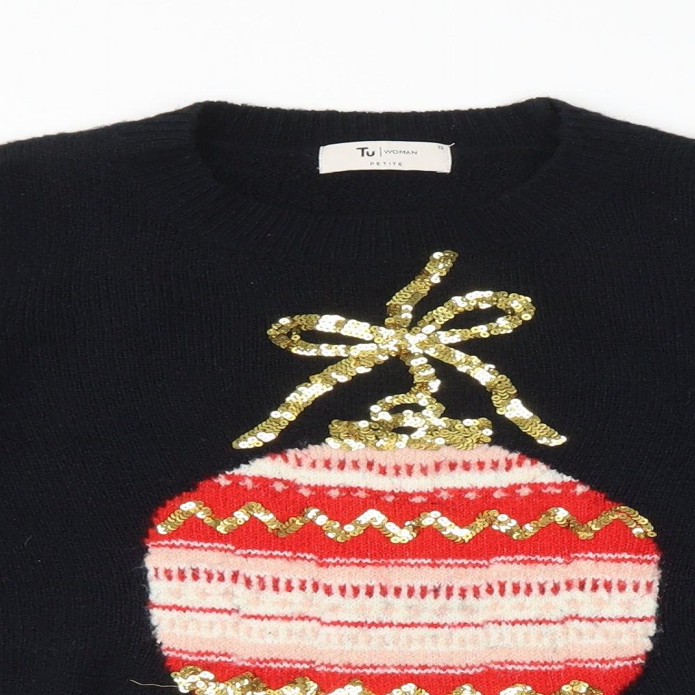 TU Womens Black   Pullover Jumper Size 12