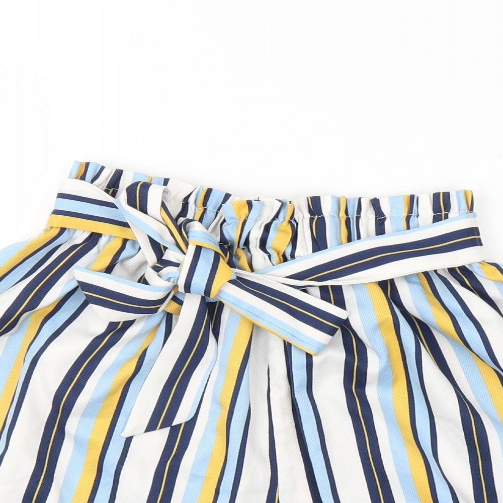 Preworn Womens Multicoloured Striped  Culotte Shorts Size M