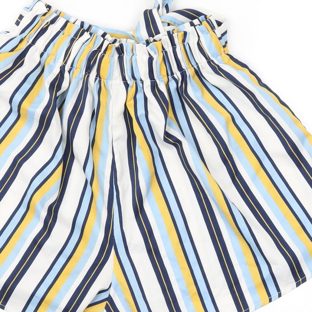 Preworn Womens Multicoloured Striped  Culotte Shorts Size M
