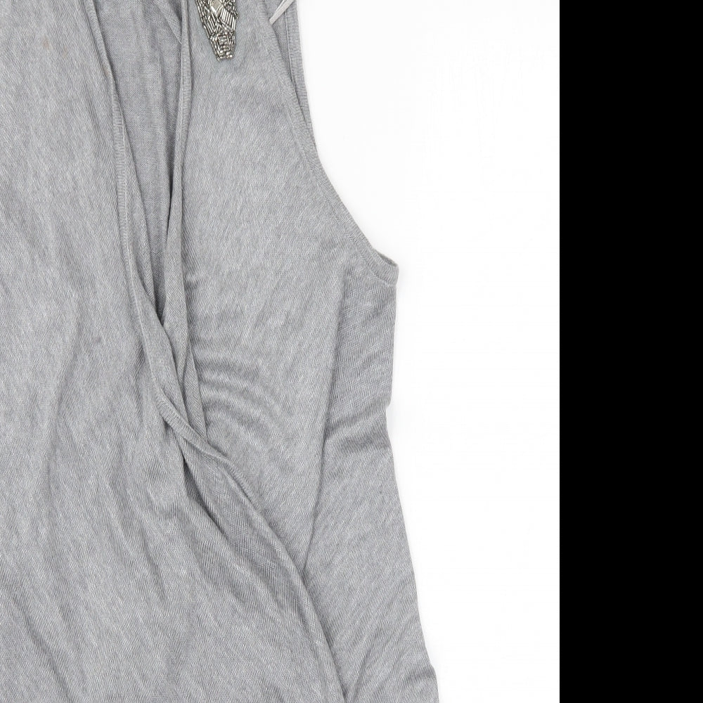 Marks and Spencer Womens Grey   Cardigan Jumper Size M