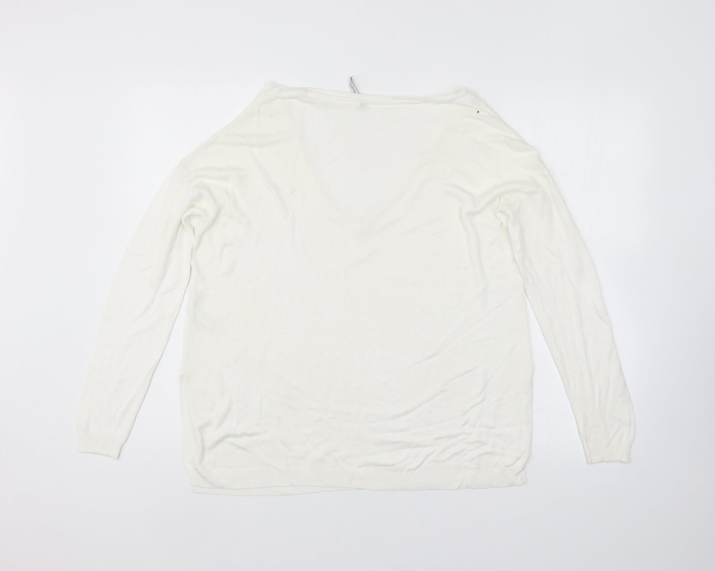 capsule Womens White   Pullover Jumper Size 14