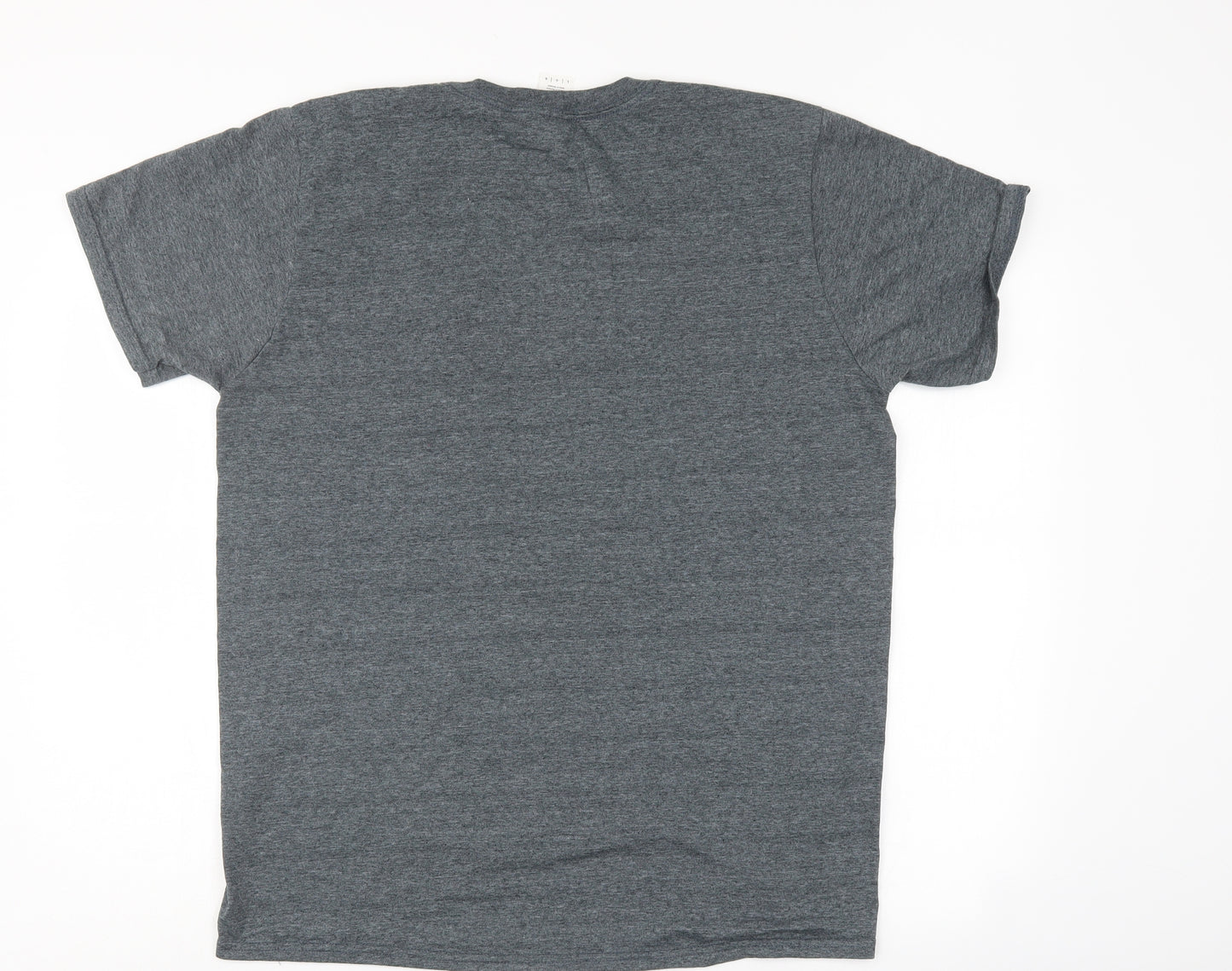 Gildan Mens Grey    T-Shirt Size L