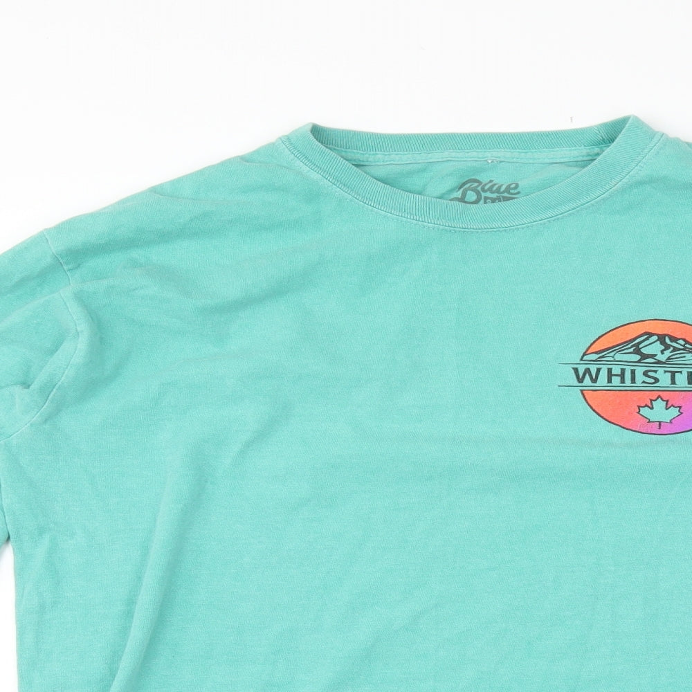 BLUE 84 Mens Green    T-Shirt Size M