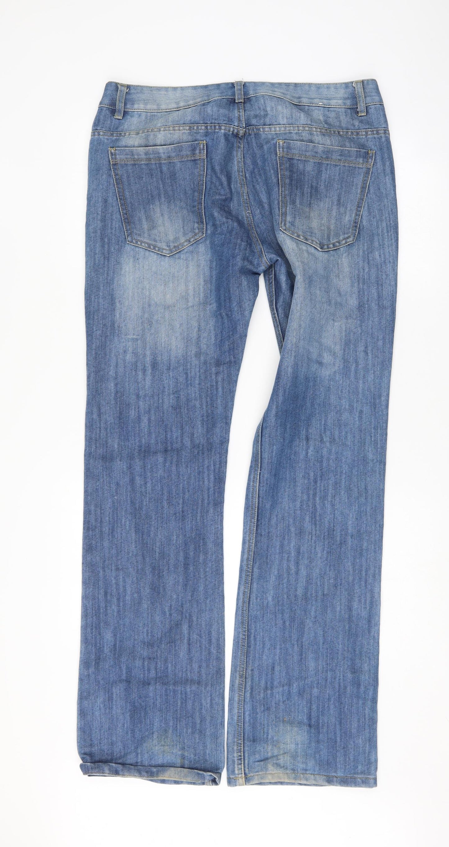 Denim & Co. Womens Black  Denim Bootcut Jeans Size 32 L34 in