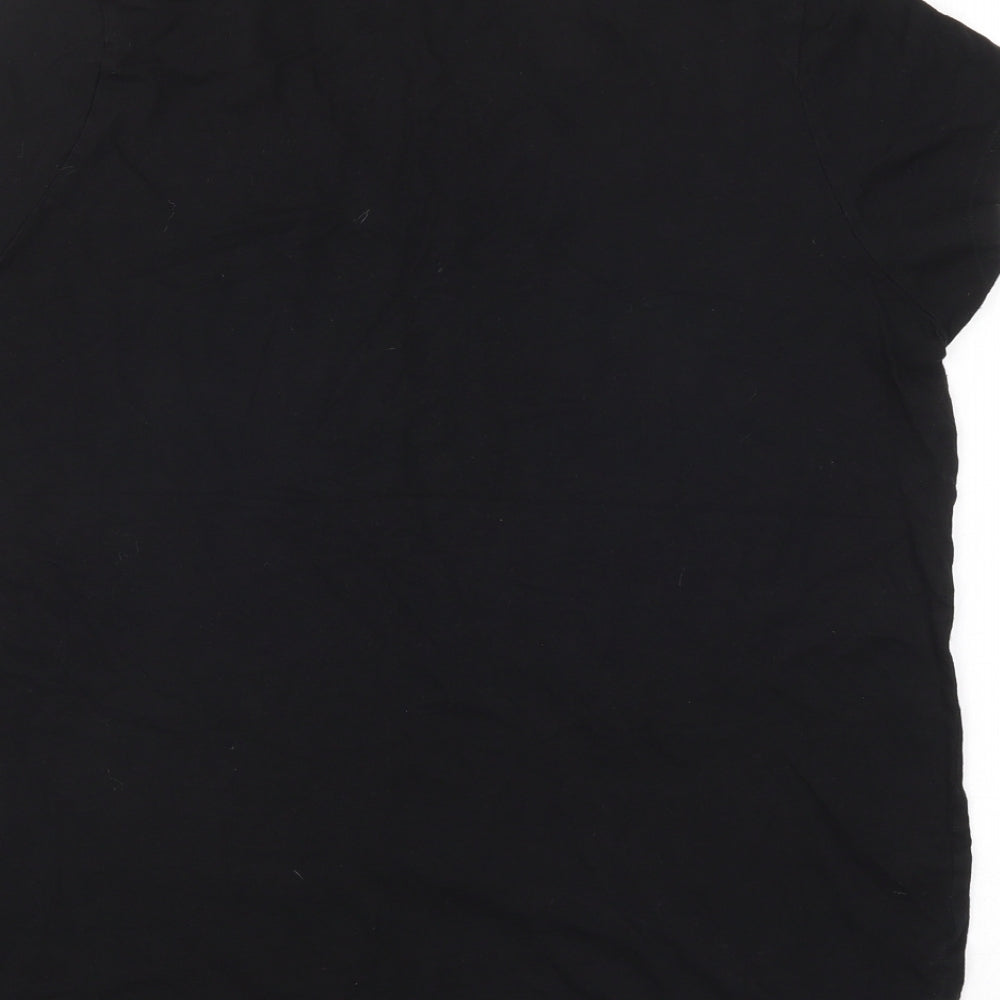 George Womens Black   Basic T-Shirt Size 14
