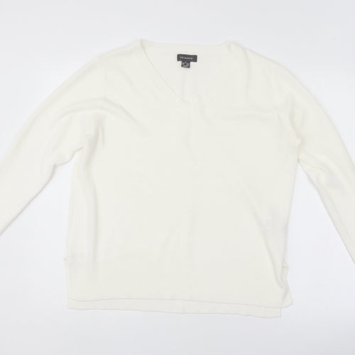 Primark Womens White   Pullover Jumper Size M